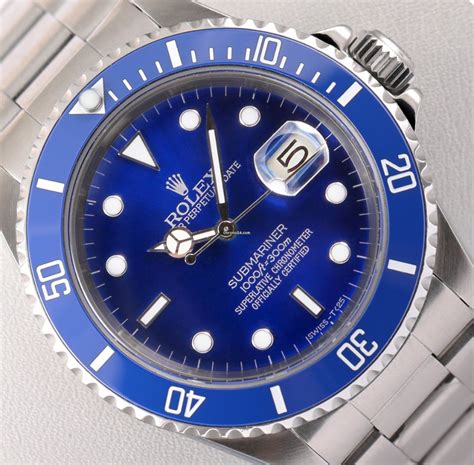 rolex submariner blue acciaio prezzo usato|rolex sottomarino stampato.